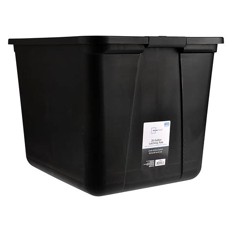 storage containers with black lids